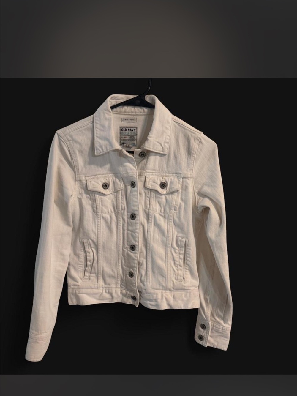 Old Navy White Denim Jean Jacket